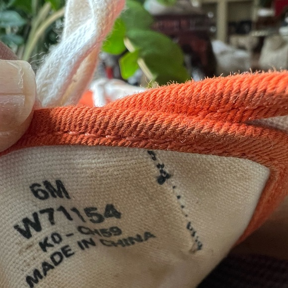 Size 6m Tommy Hilfiger orange tommy hilfiger mules Tennis Shoe Sneaker Vintage - Picture 6 of 6